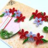 Quilled Flower Hearts Love Handmade Greeting Card image