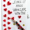 Magic Wand Quilled Hearts Pop up Greeting Card Gift image