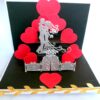 Magic Wand Quilled Hearts Pop up Greeting Card Gift image