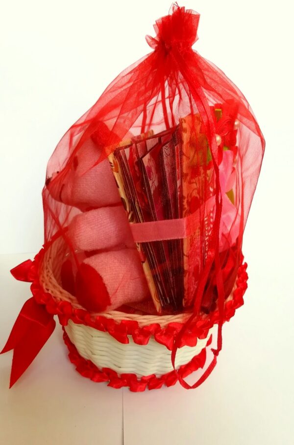 Valentine Handmade Gifts Teddy Hamper image Valentine Handmade Gifts Teddy Hamper image