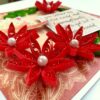 Quilled Red Flowers Love Greeting Card image