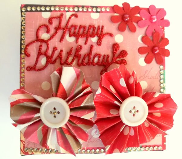 Love and Birthday Explosion Box With Battery Light Cake image