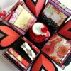 Love and Birthday Explosion Box With Battery Light Cake image