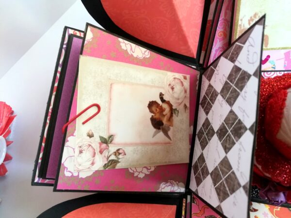 Love and Birthday Explosion Box With Battery Light Cake image