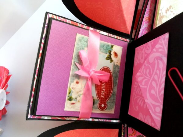 Love and Birthday Explosion Box With Battery Light Cake image