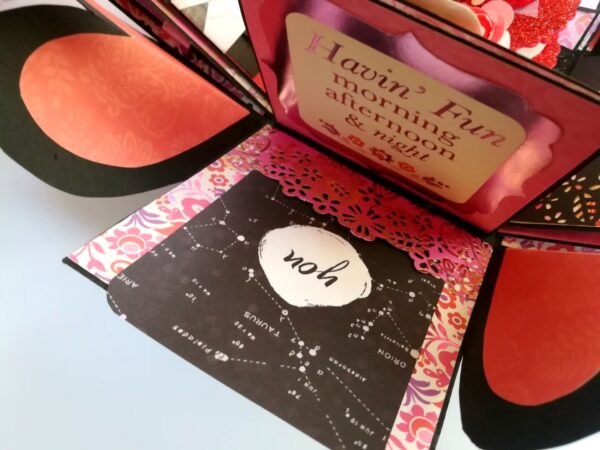 Love and Birthday Explosion Box With Battery Light Cake image