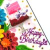 Multicolor Flowers Quilled Birthday Greeting Card image Multicolor Flowers Quilled Birthday Greeting Card image