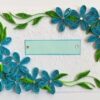 All Blues Quilled Corner Greeting Card image All Blues Quilled Corner Greeting Card image