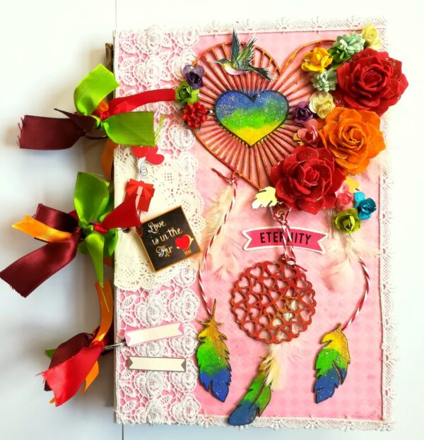 Dream Catcher Love Handmade Scrapbook image Dream Catcher Love Handmade Scrapbook image