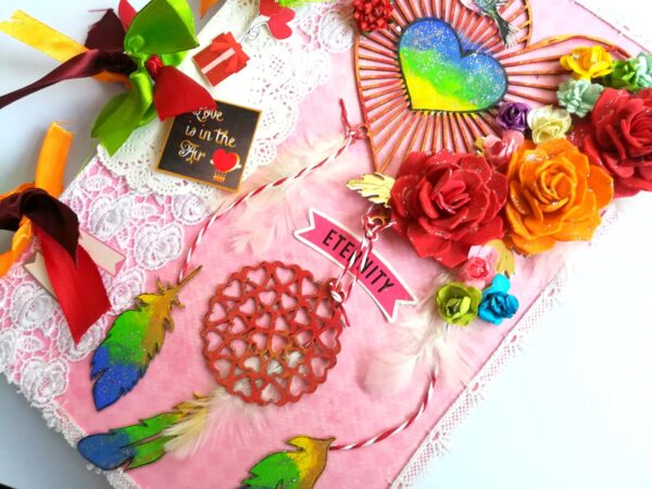 Dream Catcher Love Handmade Scrapbook image Dream Catcher Love Handmade Scrapbook image