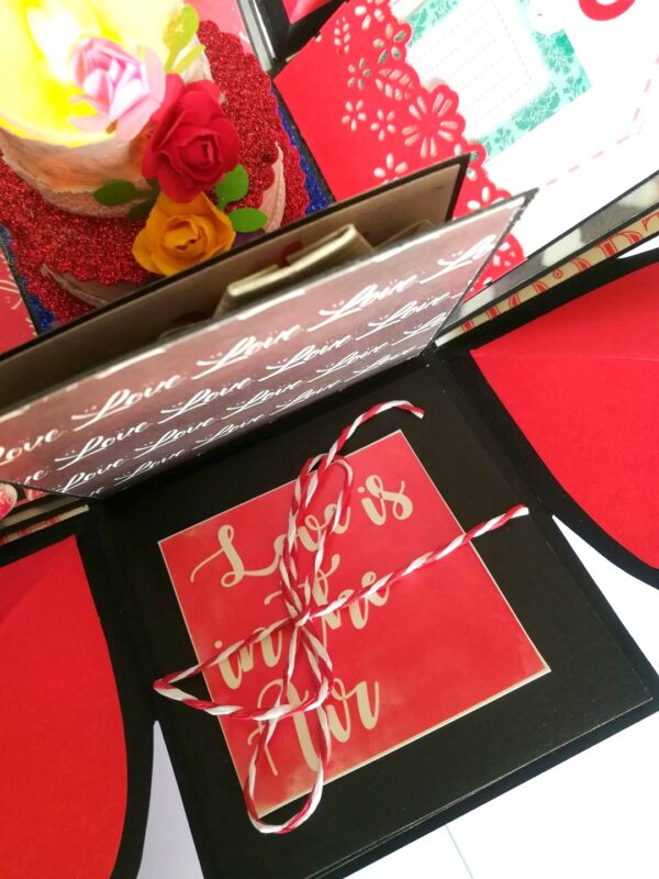 Love Explosion Box With Battery Light Cake image Love Explosion Box With Battery Light Cake image