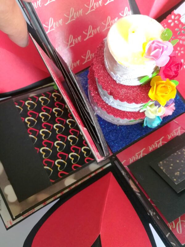 Love Explosion Box With Battery Light Cake image Love Explosion Box With Battery Light Cake image
