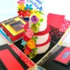 Love and Birthday Explosion Box With Battery Light Cake image