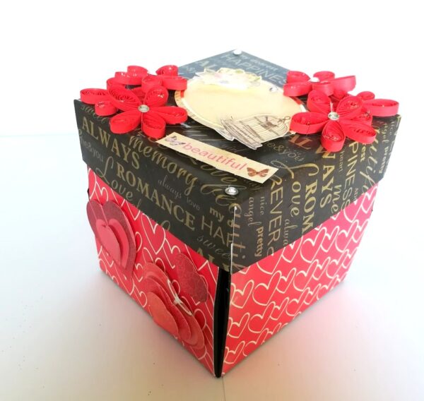 Love Explosion Box With Battery Light Cake image Love Explosion Box With Battery Light Cake image