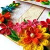 Multicolor Flowers Mini Scrapbook Greeting Card image