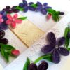 Purple Themed Mini Scrapbook Greeting Card image Purple Themed Mini Scrapbook Greeting Card image
