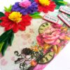 Red and Purple Quilled Birthday Greeting Card image