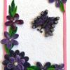 Purple Themed Corner With Butterfly Greeting Card image