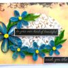 Blue Quilled Birthday Greeting card image