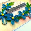 Blue Quilled Birthday Greeting card image