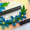 Blue Quilled Birthday Greeting card image