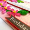 Pink Quilled Birthday Greeting Card image