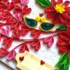 Quilled Love Tree With Birds Card image