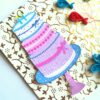 Birthday Cake and Balloons Greeting Card image
