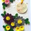 Quilled Purple and Variety Flowers Card image