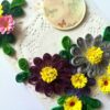 Quilled Purple and Variety Flowers Card image