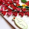 Quilled Love Tree With Birds Greeting Card image Quilled Love Tree With Birds Greeting Card image