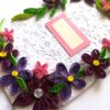Purple Themed Corner Quilled Greeting Card image