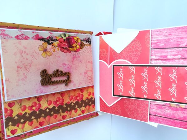 Love and Birthday Handmade Scrapbook image