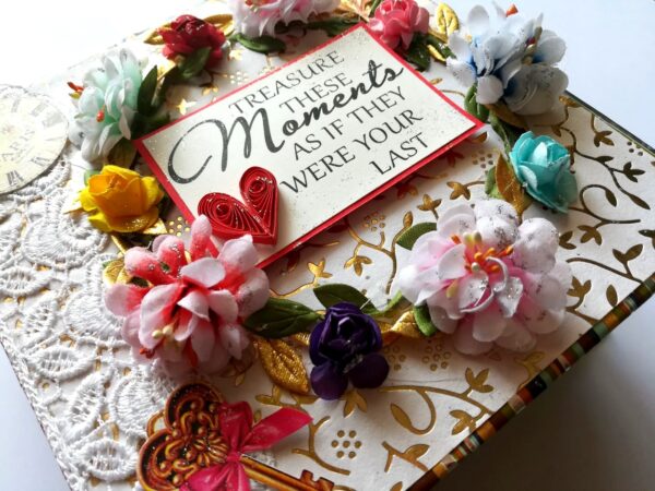 Moments Love and Birthday Quilled Scrapbook image