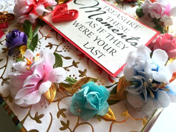 Moments Love and Birthday Quilled Scrapbook image