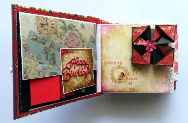 Moments Love and Birthday Quilled Scrapbook image