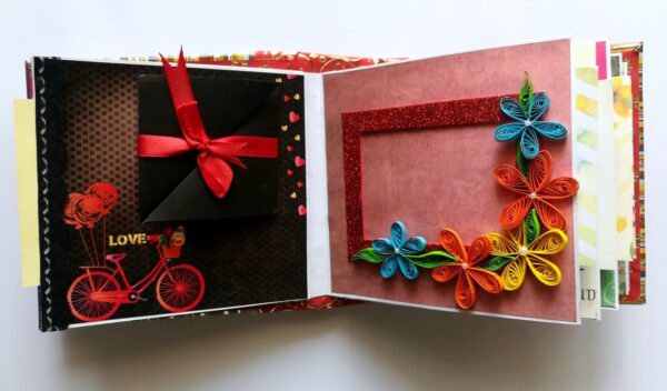 Moments Love and Birthday Quilled Scrapbook image