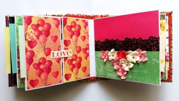 Moments Love and Birthday Quilled Scrapbook image