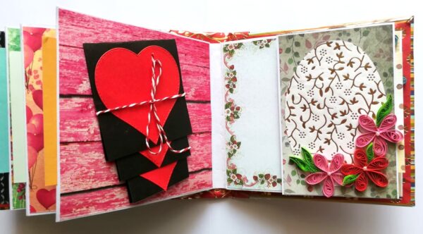 Moments Love and Birthday Quilled Scrapbook image