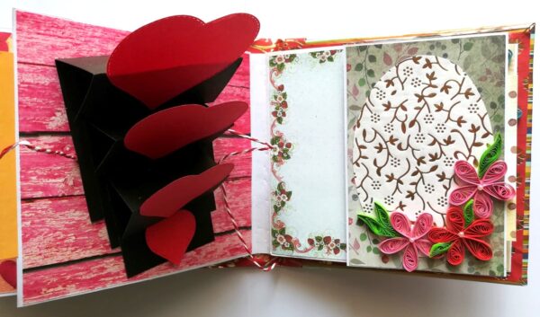 Moments Love and Birthday Quilled Scrapbook image
