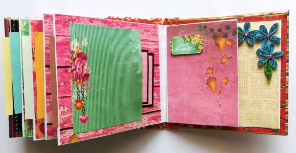 Moments Love and Birthday Quilled Scrapbook image