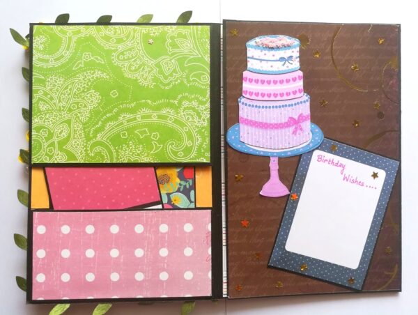 Birthday Mini Scrapbook Greeting Card image Birthday Mini Scrapbook Greeting Card image