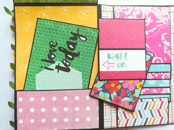 Birthday Mini Scrapbook Greeting Card image Birthday Mini Scrapbook Greeting Card image