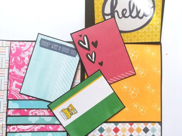 Birthday Mini Scrapbook Greeting Card image Birthday Mini Scrapbook Greeting Card image