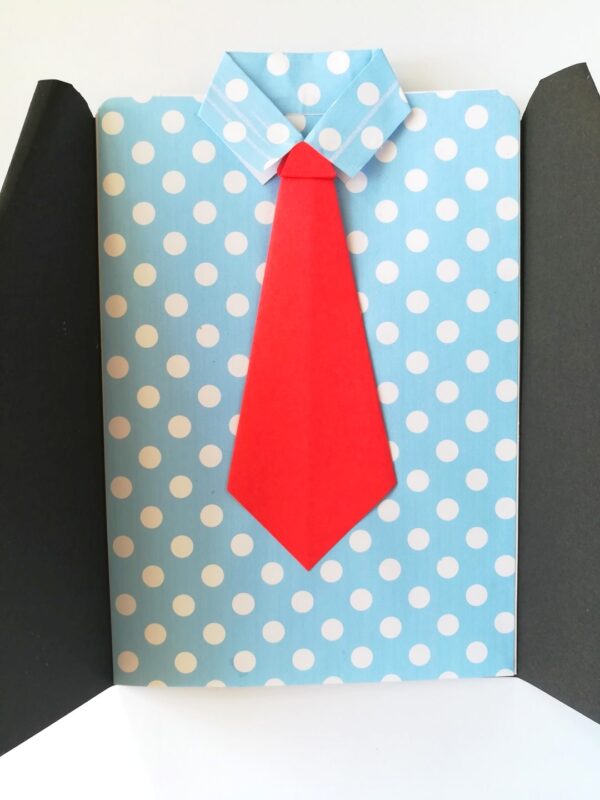Suit Themed Male Handmade Greeting Card image
