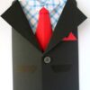 Suit Themed Male Handmade Greeting Card image