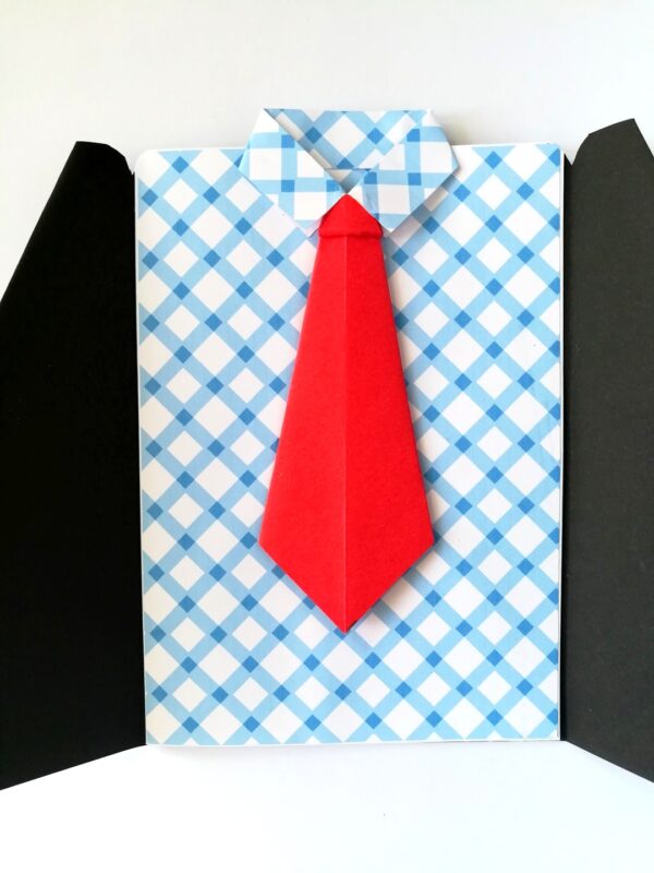 Suit Themed Male Handmade Greeting Card image
