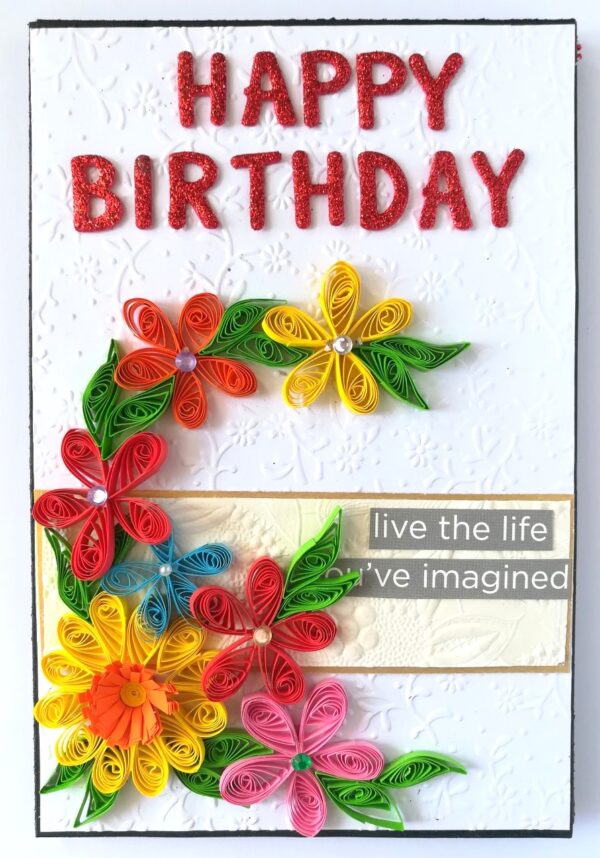 Birthday Mini Scrapbook Greeting Card image Birthday Mini Scrapbook Greeting Card image