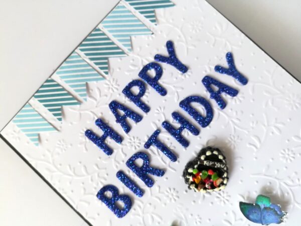 Birthday Mini Scrapbook Greeting Card image Birthday Mini Scrapbook Greeting Card image
