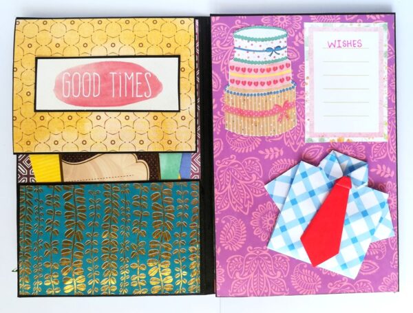 Birthday Mini Scrapbook Greeting Card image Birthday Mini Scrapbook Greeting Card image